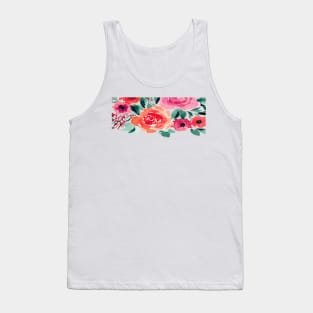 Pink floral Tank Top